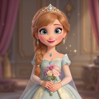 Princess Anna AI narrator voice avatar