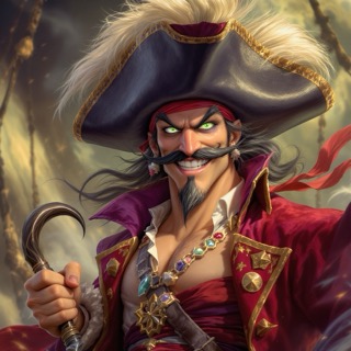Captain Flint AI narrator voice avatar